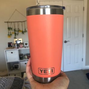 Coral Yeti 20 OZ rambler